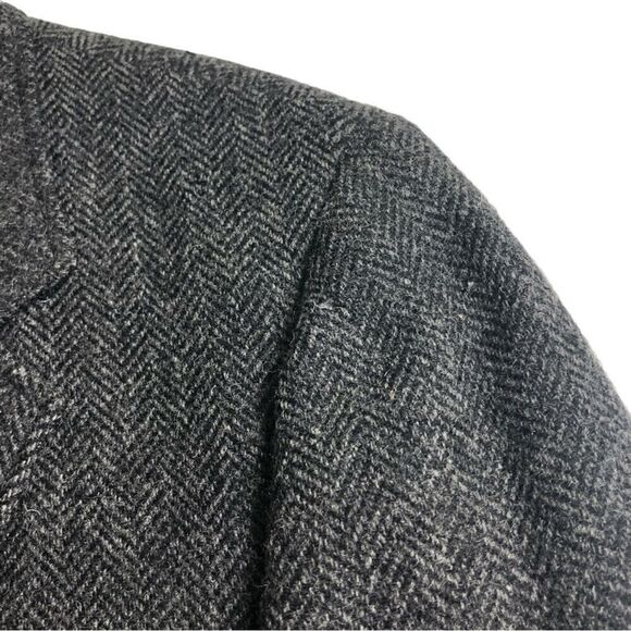 Vintage Lord & Taylor Gray Black All Pure Wool Jacket - Picture 6 of 12